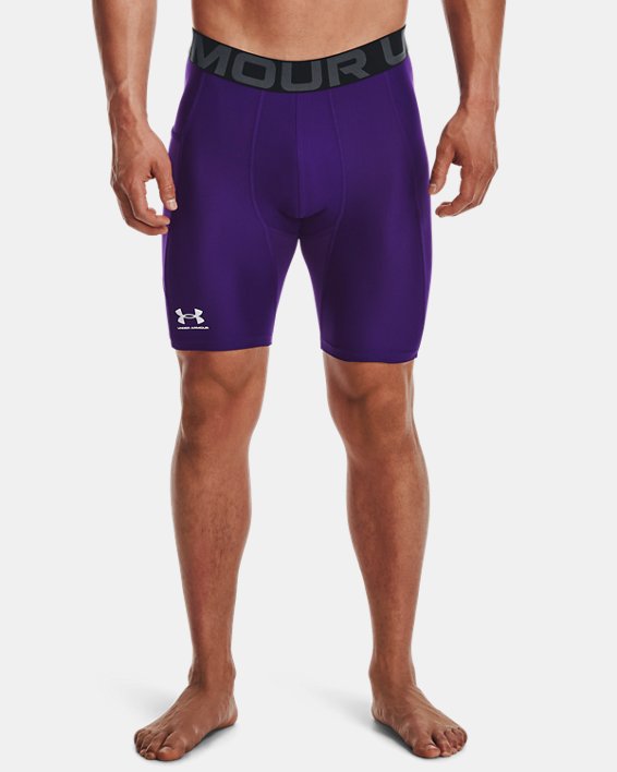 Men's HeatGear® Armour Compression Shorts, Purple, pdpMainDesktop image number 0